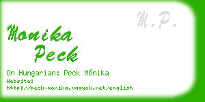 monika peck business card