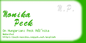 monika peck business card